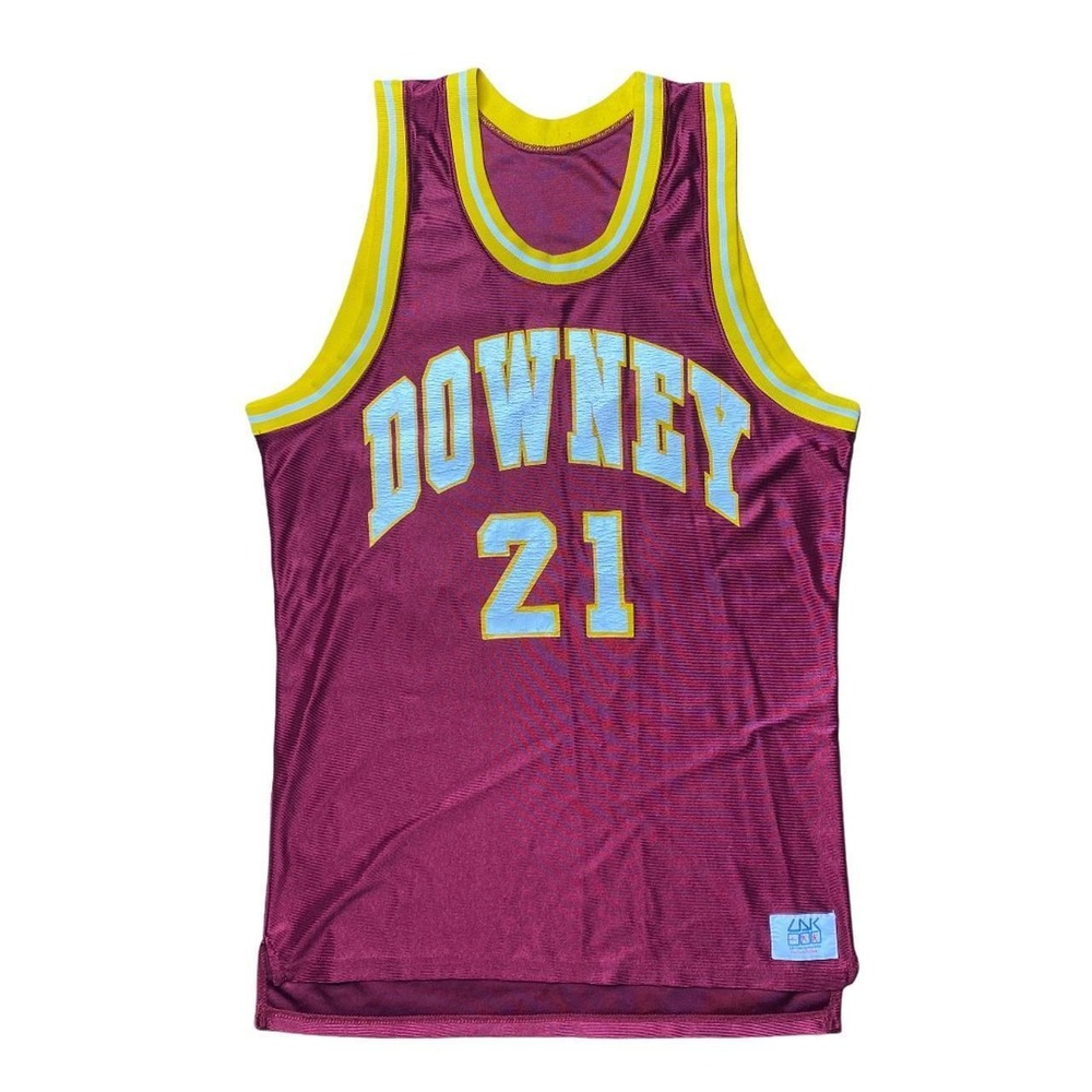 Vintage 80s or 90s Downey Vikes high school basketball jersey